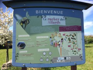 Panneau du plan du Rucher des Allards