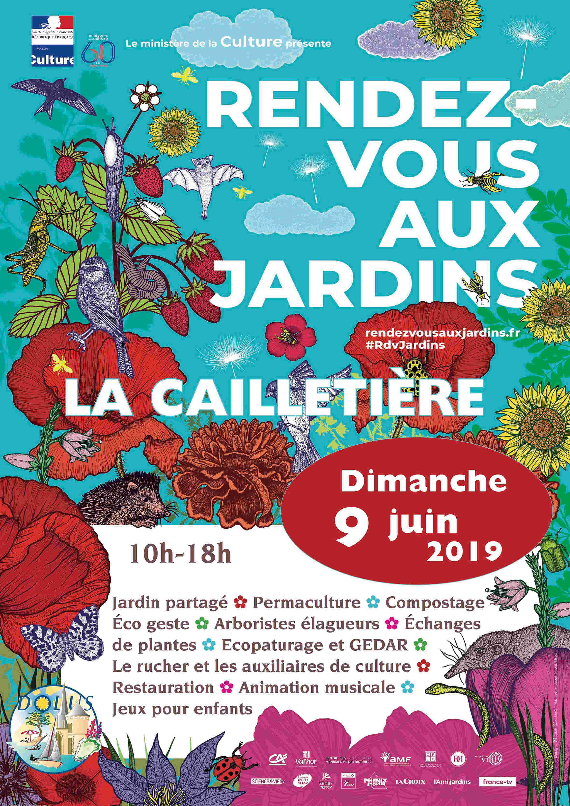 Affiche des rendez-vous aux jardins